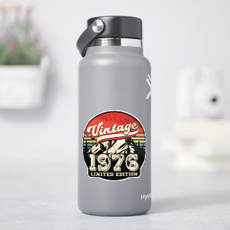Adesivo Retro 1976 Birthday Vintage 50th Outdoorsy Bday
