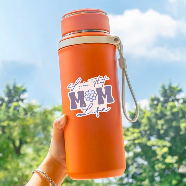 Adesivo Retro Azul e Roxo Vivendo Aquele Vinil da Mãe (Criador carregado)