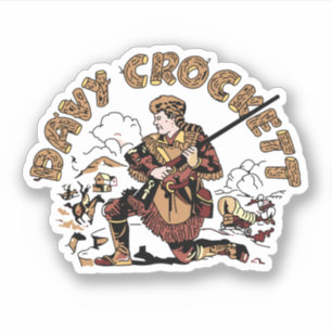 Adesivo Retro Davy Crockett