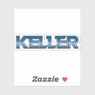 Adesivo Retro do Keller Texas