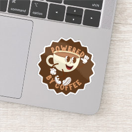 Adesivo Retro Energizado por Café