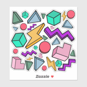 Adesivo Retro estético da Vintage dos anos 80