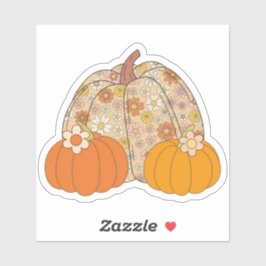 Adesivo Retro, Girly Pumpkins Sticker