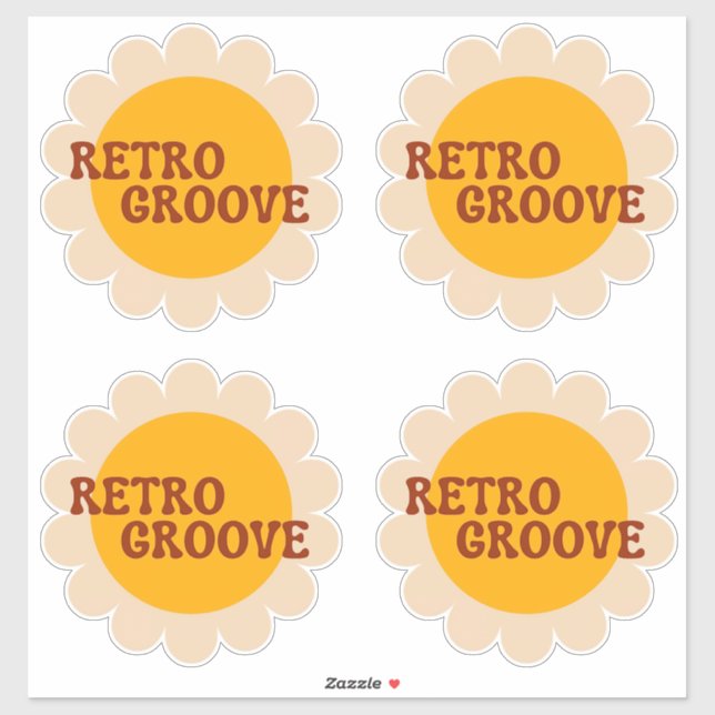 Adesivo Retro Groove (Folha)