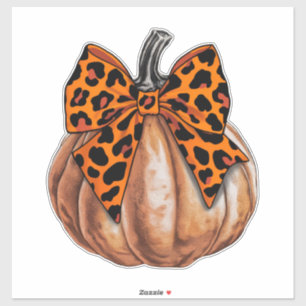 Adesivo Retro Halloween Coquette Laço Abóbora Sinistro Out