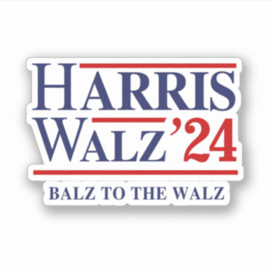 Adesivo Retro Harris Walz '24 - Balz para o Walz