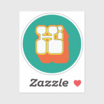 Retro Hi Orange Turquoise