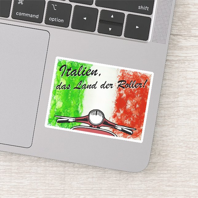 Adesivo Retro Italien das Land der Roller (Detalhe)