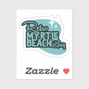 Adesivo Retro Myrtle Beach Cara