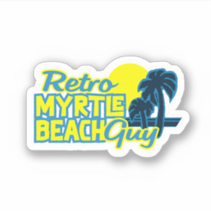 Adesivo Retro Myrtle Beach Cara