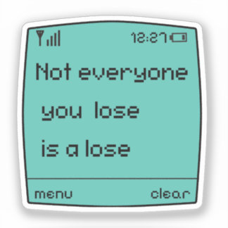 Adesivo  Retro Pixel Art Cell Phone Sticker