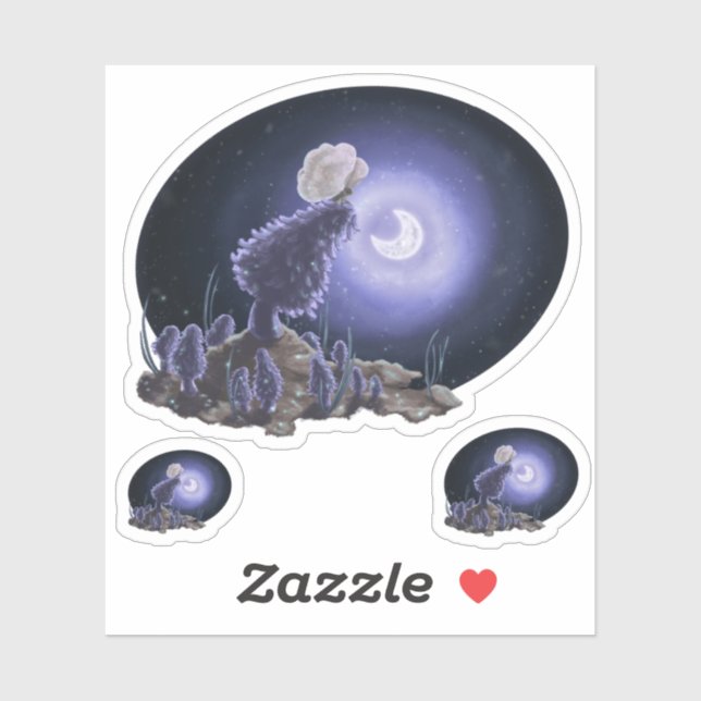 Adesivo Reunião à Lua (Folha)