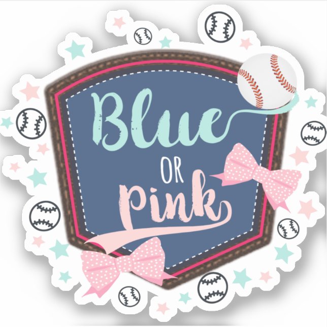 Adesivo Revelação do Sexo do Bebê  (Frente)