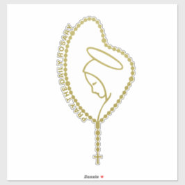 ADESIVO REZA A VIRGEM DIÁRIA ROSÁRIA MARY CATÓLICO