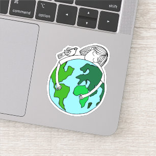 Adesivo Reze Pela Paz Mundial