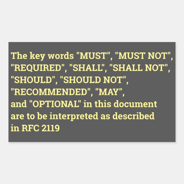 adesivo RFC 2119 (Frente)