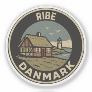 Adesivo Ribe, Dinamarca Danmark