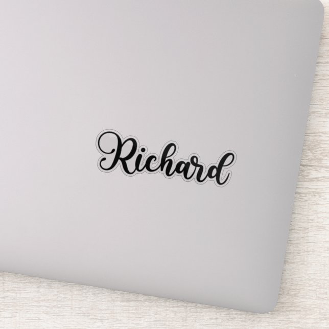 Adesivo Richard Name - Caligrafia manuscrita (Detalhe)