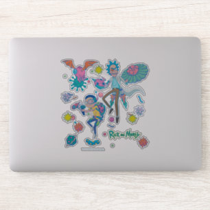 Adesivo RICK E MORTY™ Padrão Entre Células Infectadas