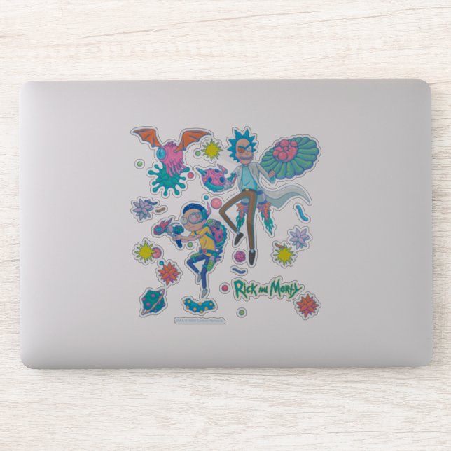 Adesivo RICK E MORTY™ | Padrão Entre Células Infectadas (Computador)