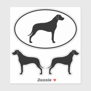 Adesivo Ridgeback Dog Silhouettes Vinil Stickers