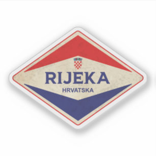 Adesivo Rijeka Croácia Vintage