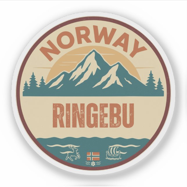 Adesivo Ringebu, Norge Noruega (Frente)