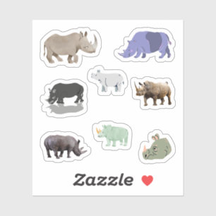 Adesivo Rinoceronte Stickers