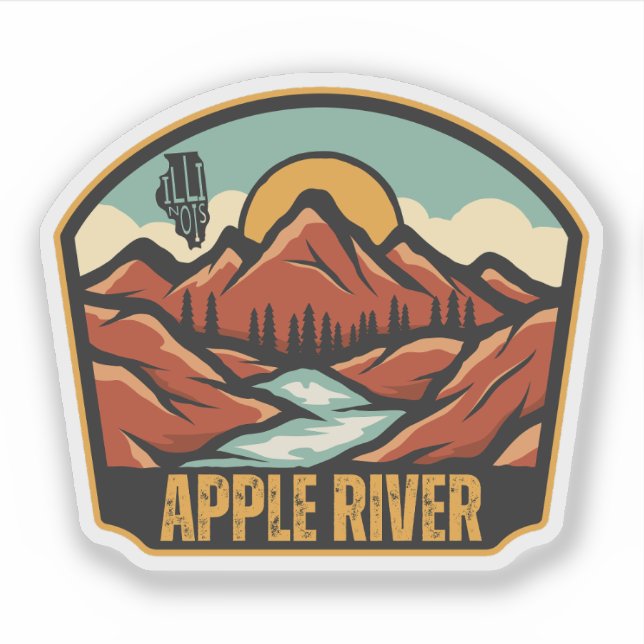 Adesivo Rio Apple, Illinois  (Frente)