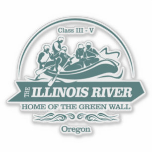 Adesivo Rio Illinois (rafting 2)