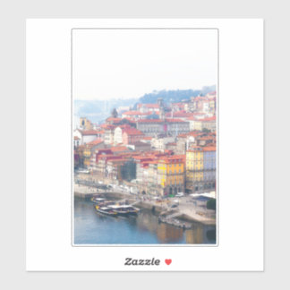Adesivo Rio Ribeira e Douro. Porto, Portugal