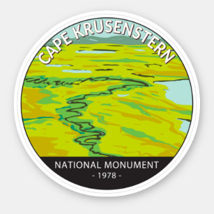 Adesivo Rio Tundra do Monumento Nacional de Cape Krusenste