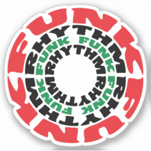 Adesivo Ritmo Funk Funk Rhythm