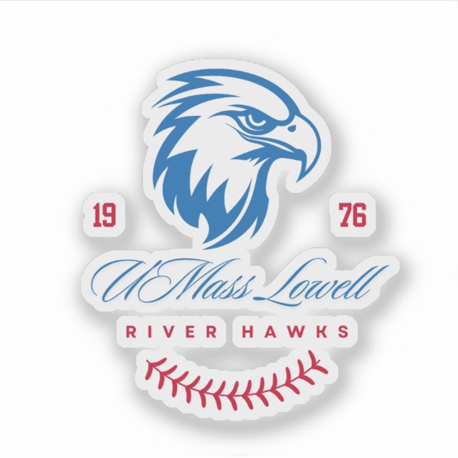 Adesivo River Hawks - UMass Lowell (Frente)