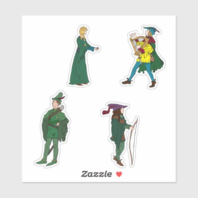 Adesivo Robin Hood Sticker 4 pack n.o 2 (Folha)