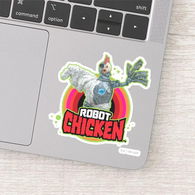 Adesivo Robot Chicken Character Logo (Detalhe)