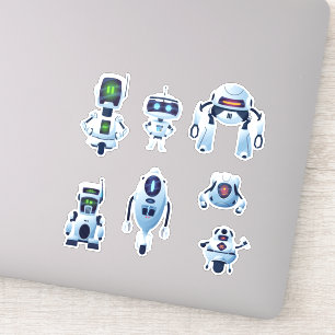 Adesivo Robots Vinyl Stickers