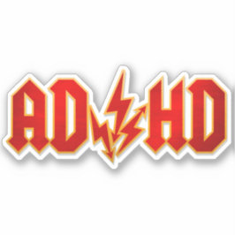 Adesivo Rock "AD/HD"