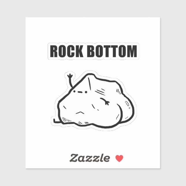 Adesivo Rock Botton Funny Geology Pun Die-Cut (Folha)