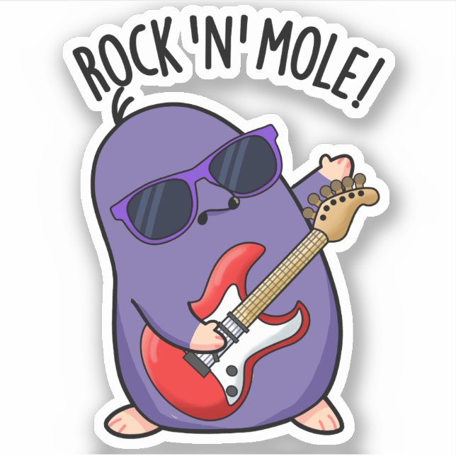 Adesivo Rock N Mole Funny Animal (Frente)
