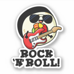 Adesivo Rock n Roll Cute Sushi Roll Pun Sticker