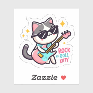 Adesivo Rock 'n roll Katzen
