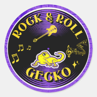 Adesivo Rock & Roll Gecko