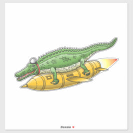 Adesivo Rocket Crocodile