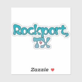 Adesivo Rockport Texas Retro