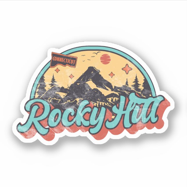 Adesivo Rocky Hill, Connecticut (Frente)