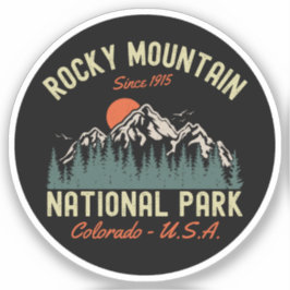 Adesivo Rocky Mountain National Park Since 1915