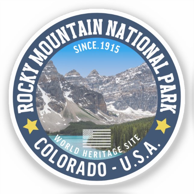 Adesivo Rocky Mountain Park Landscape Photography (Frente)