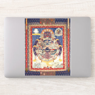 Adesivo Roda da Vida Budista Tibetana