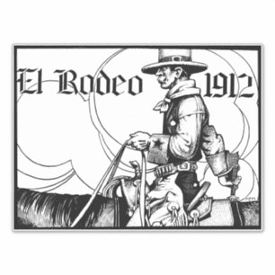 Adesivo Rodeo Cowboy Country 1912 Arte Ocidental